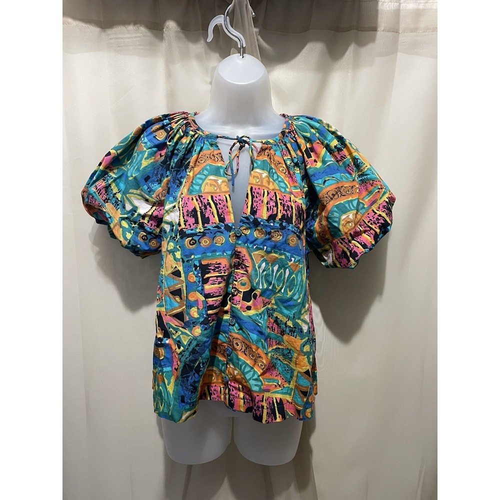 Cleobella Kai Blouse XS Boho Colorful